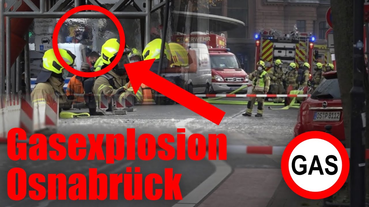 [GASEX*LOSION IM GEBÄUDE] GAS STRÖMT AUS - 4 VERLETZTE - O-Töne - Grosseinsatz Feuerwehr Osnabrück