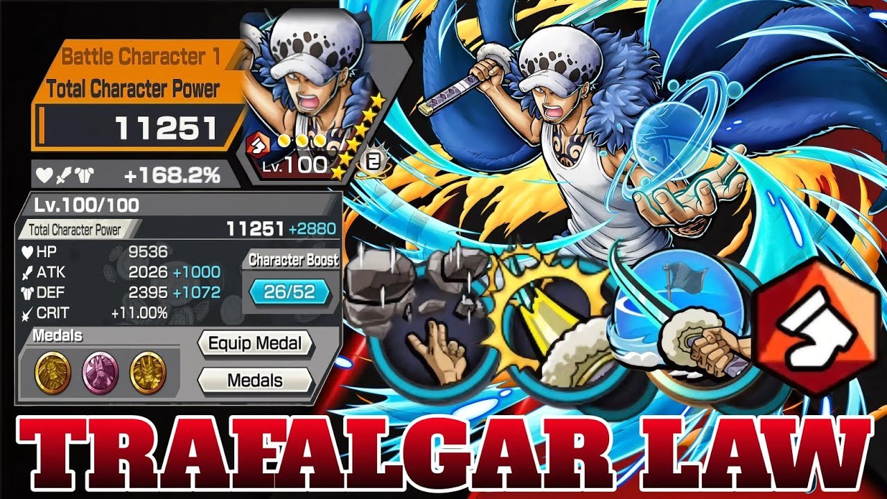 TRAFALGAR LAW GAMEPLAY | ONE PIECE BOUNTY RUSH | OPBR
