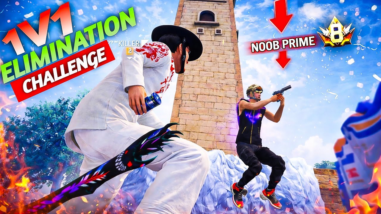 1v1 custom with NOOB PRIME 💀⚰️ | Mere dost ki guild ka banda pit gya😄 #freefiremax #freefire 