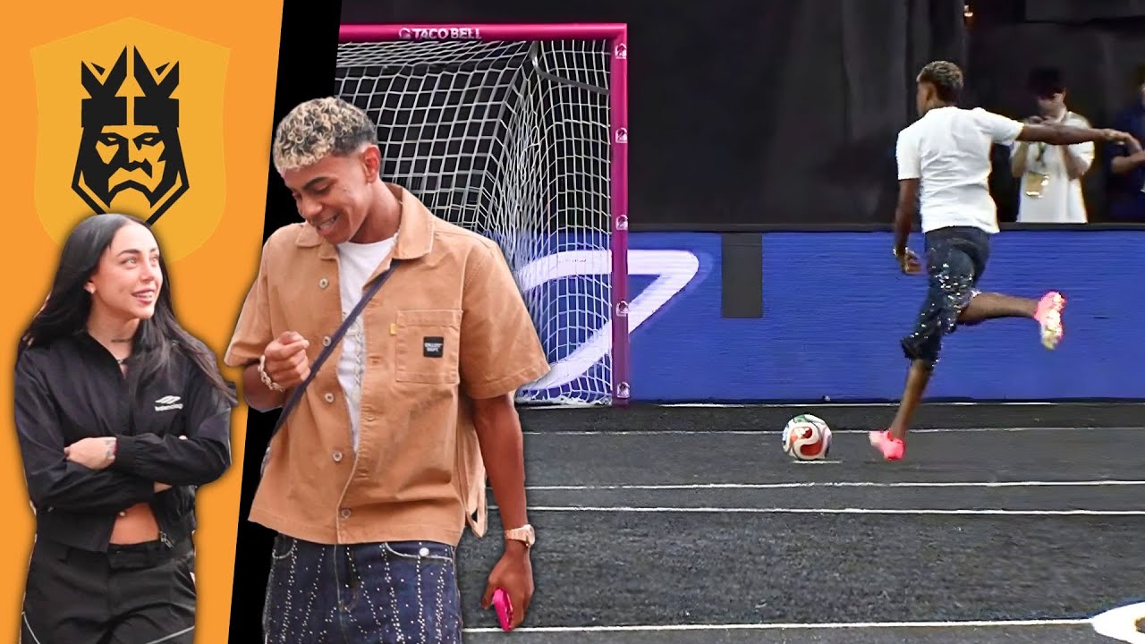 LAMINE y NICKI NICOLE se DIVIERTEN en la KINGS LEAGUE: gol PRESIDENTE, risas y ¡mensaje a KOUNDÉ!