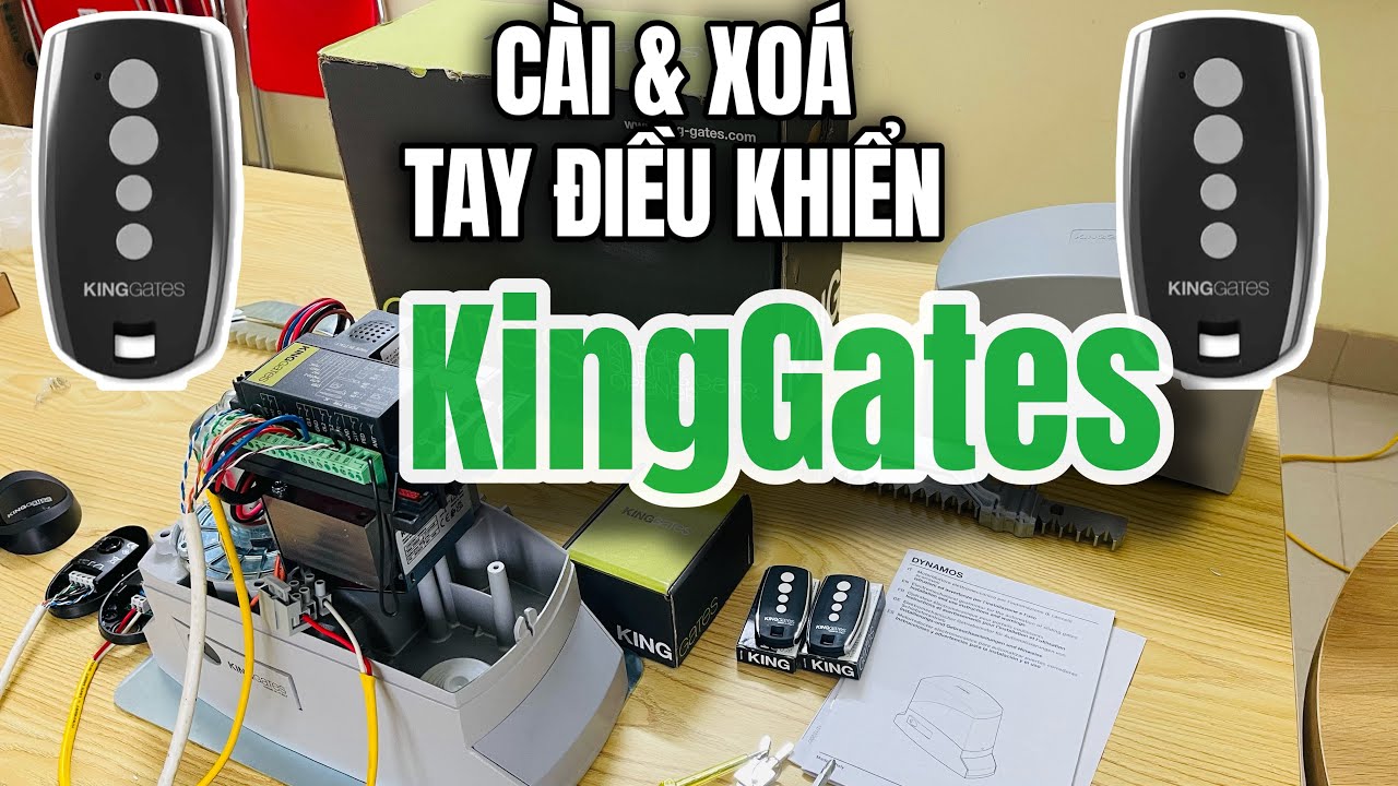 Hướng dẫn Cài đặt thêm mới & Xoá tay điều khiển cổng tự động KingGates