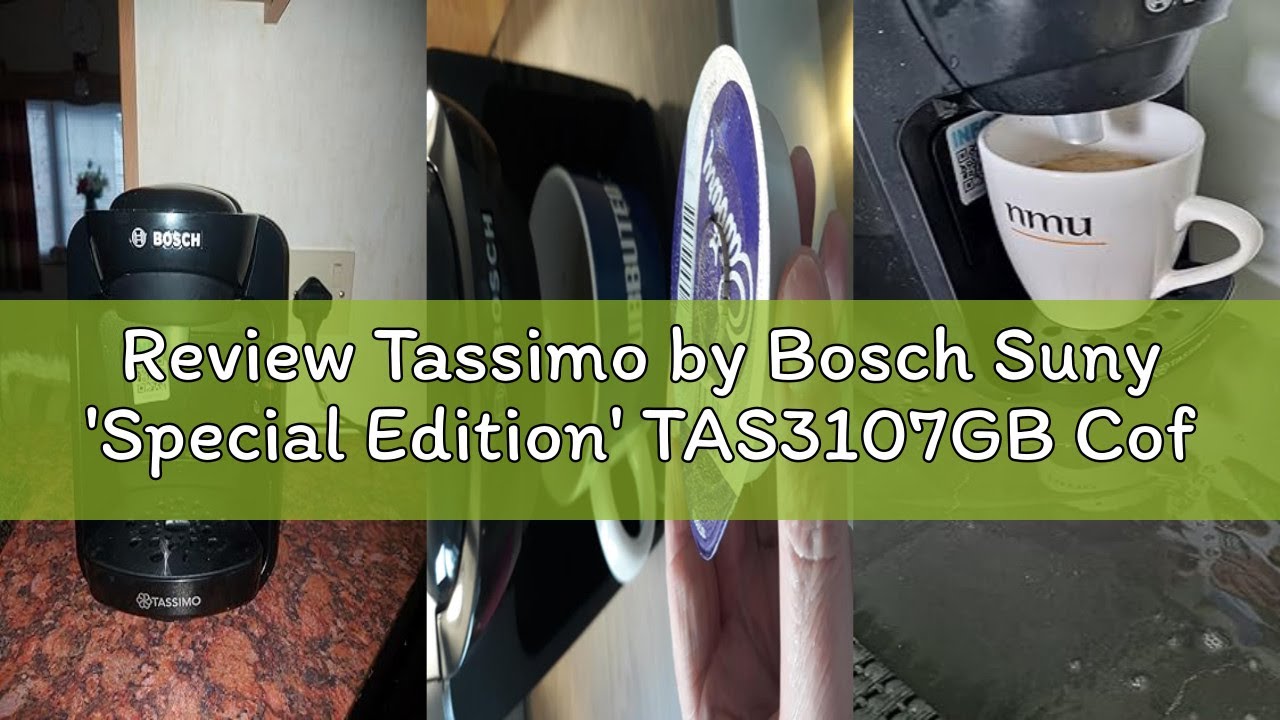 Review Tassimo by Bosch Suny 'Special Edition' TAS3107GB Coffee Machine,1300 Watt, 0.8 Litre - Cream