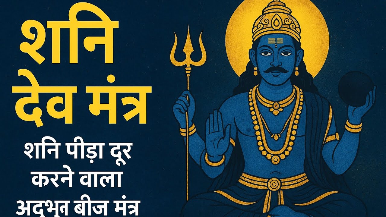 शनिदेव बीज मंत्र | शनि दोष, साढ़ेसाती में लाभकारी | Shani Dev Mantraशक्तिशाली शनिदेव बीज महामंत्र