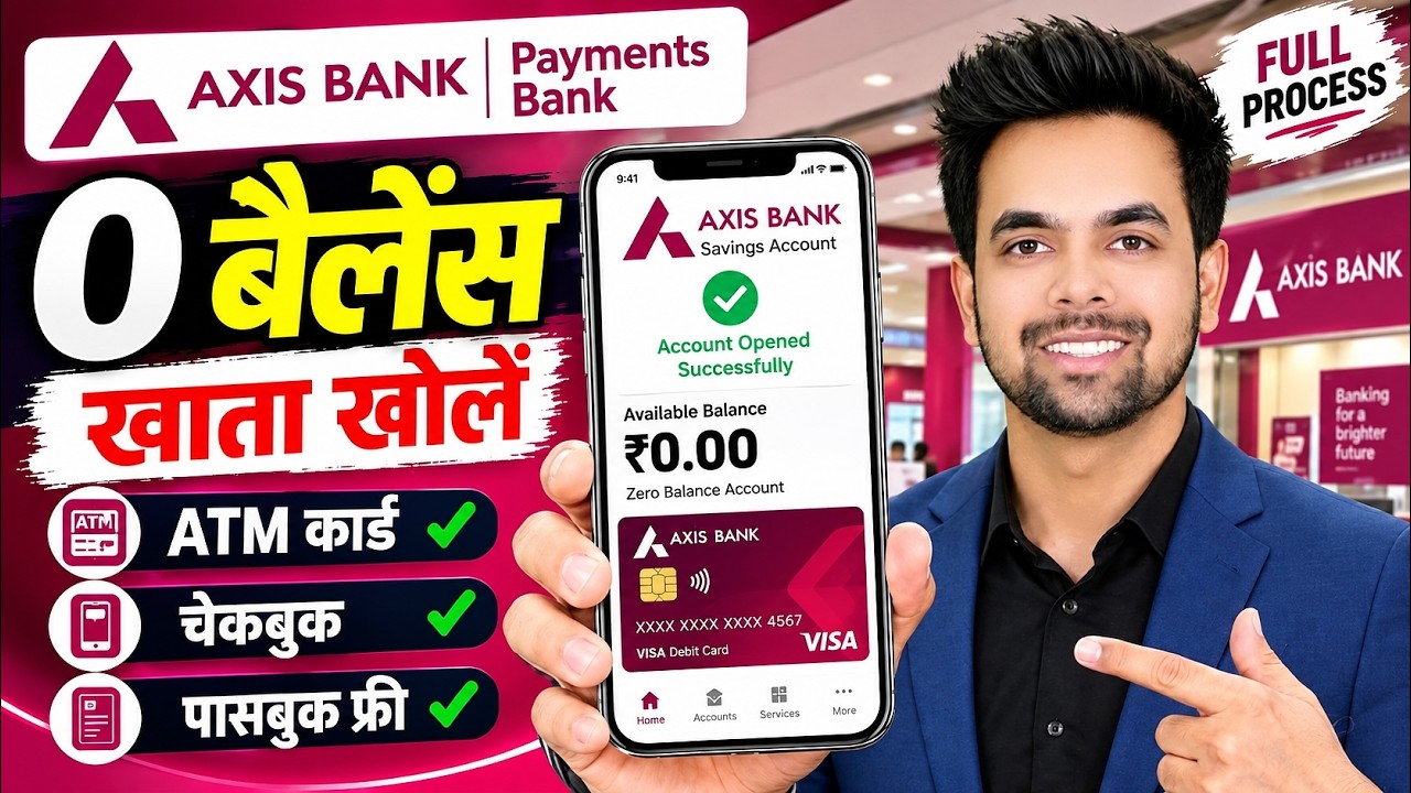Axis Bank Zero Balance Account 2026 | Axis Bank Zero Balance Account Opening Online
