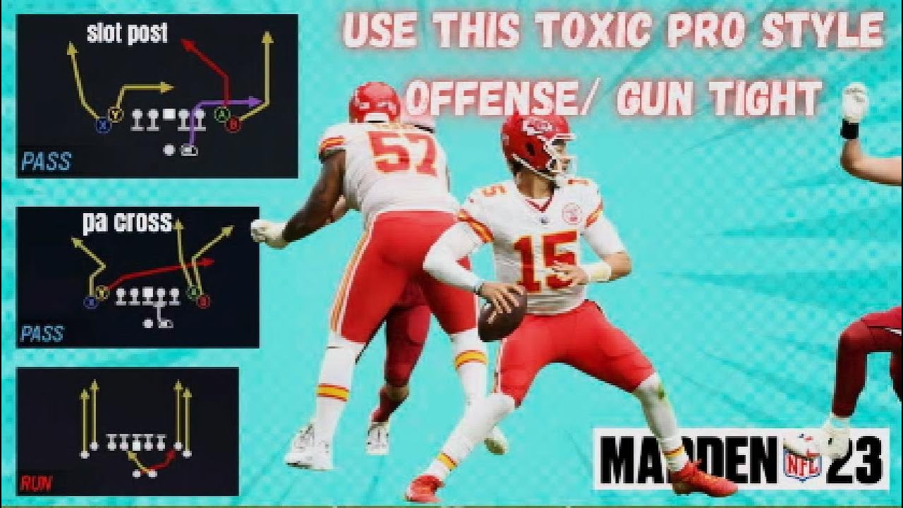 ☢️🔥Use this Toxic Prostyle offense/ gun tight/ madden 23.