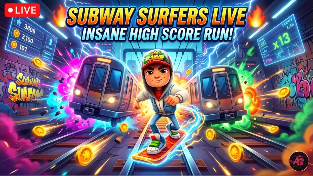 🔴 LIVE 🔥 Subway Surfers High Score Challenge 😱 Unlimited Run | India Noob to Pro Gameplay #livenow