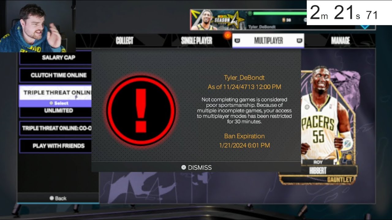 I Speedran Getting Banned in NBA 2k24 MyTEAM (World Record)