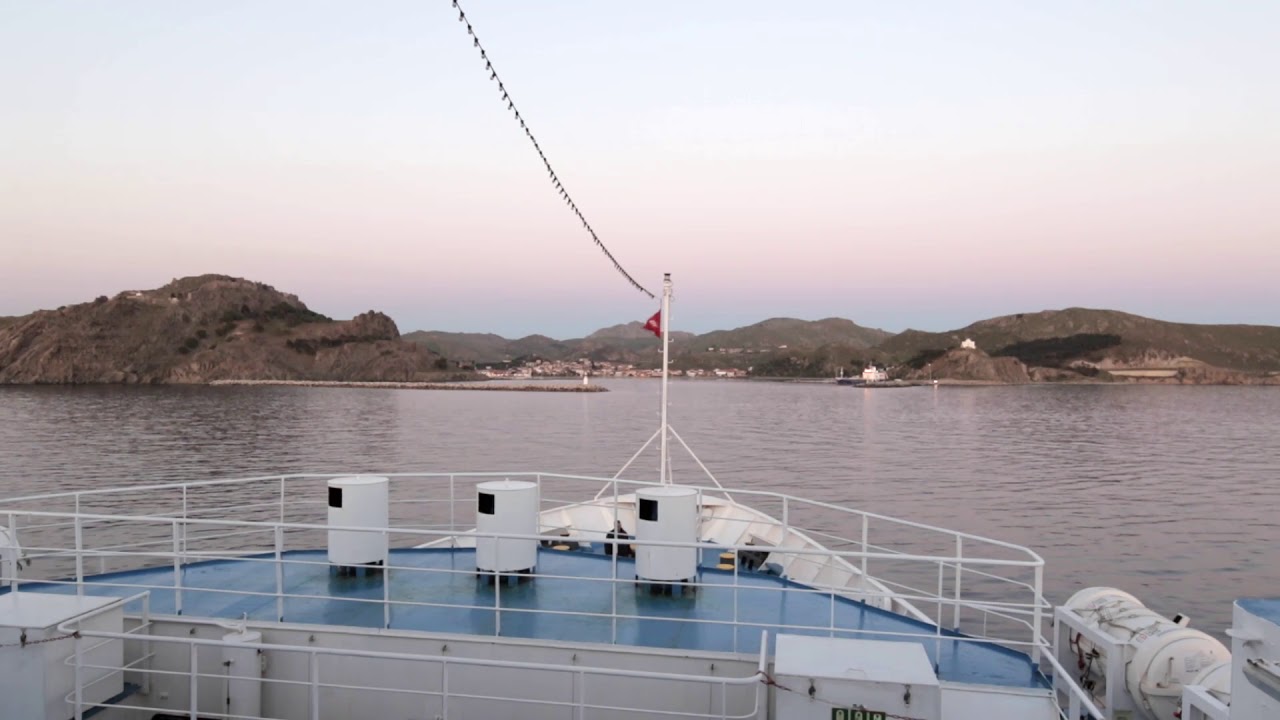 Μύρινα Λήμνος, άφιξη του Πήγασος Εξπρές της Hellenic Seaways. Η θέα από το πλοίο