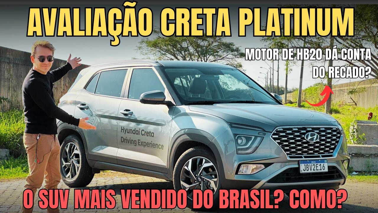 AVALIAÇÃO HYUNDAI CRETA PLATINUM. O MELHOR CUSTO BENEFÍCIO? Melhor do que Tracker, Tcross e Creta?