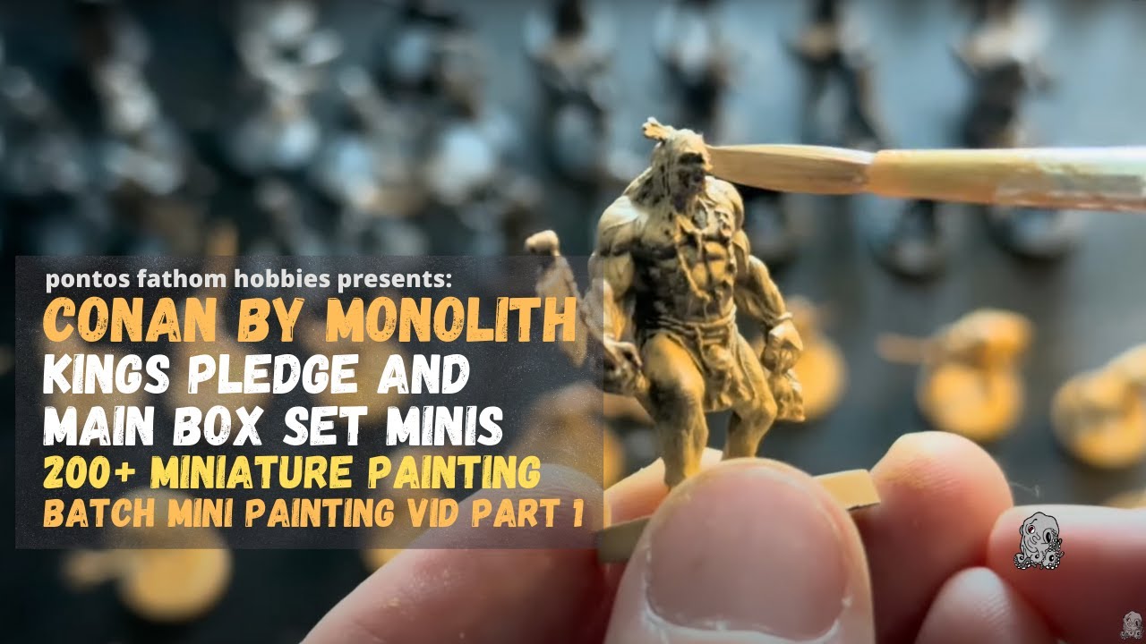 Conan by Monolith Kings Pledge Tabletop Miniatures Painting - Part 1