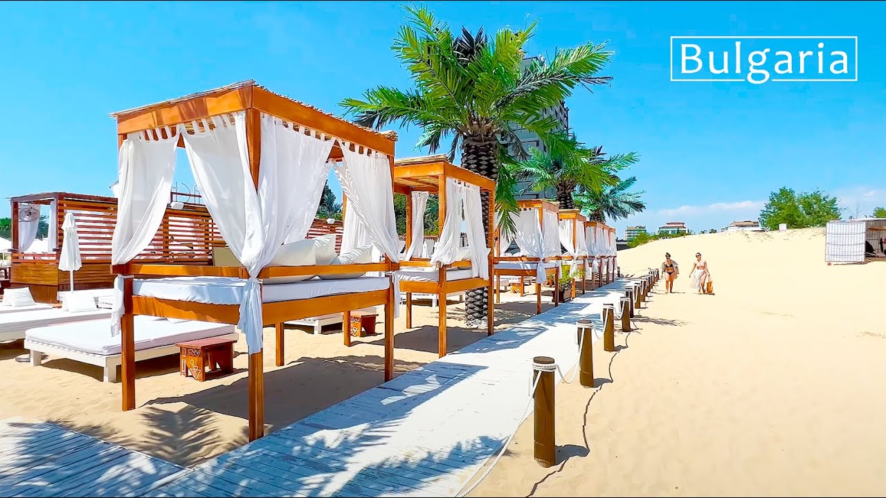 БОЛГАРИЯ СЕГОДНЯ. Солнечный берег в 4K HDR. Виртуальная прогулка