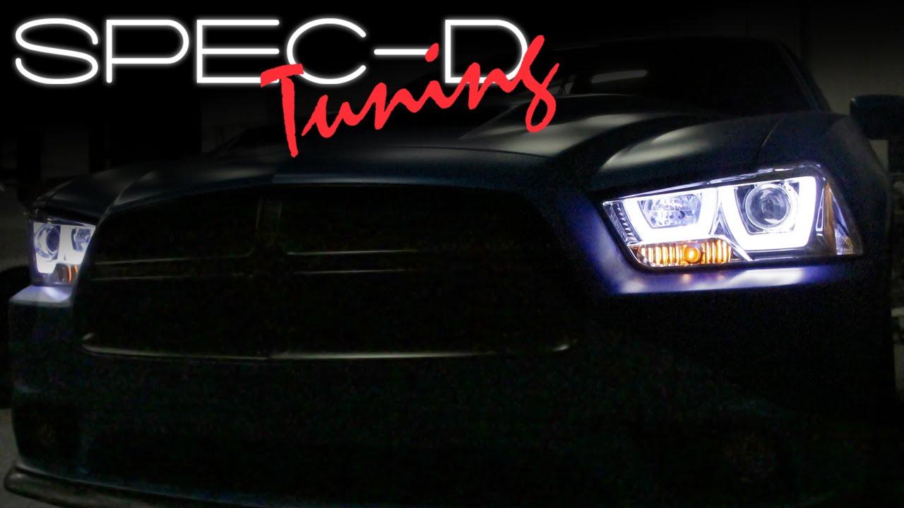 ВИДЕО ПО УСТАНОВКЕ SPECDTUNING: ПРОЕКЦИОННЫЕ ФАРЫ DODGE CHARGER 2011-2014