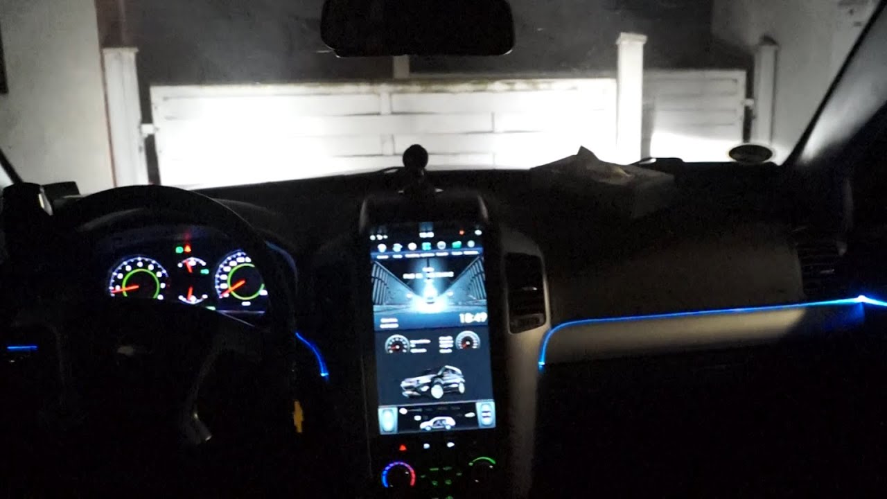 Einbau der RGB Ambiente Beleuchtung Chevrolet Captiva Letronix
