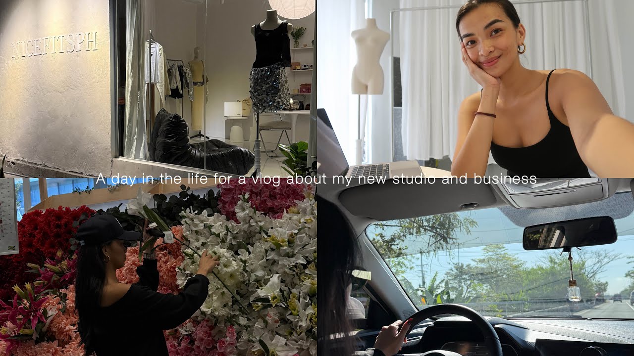 A day in the life for a vlog about my new studio and business