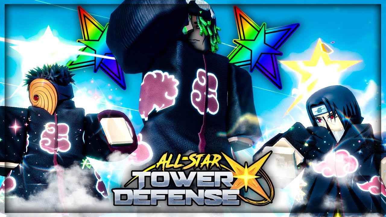 Я попробовал отряды Акацуки ТОЛЬКО в All Star Tower Defense X!