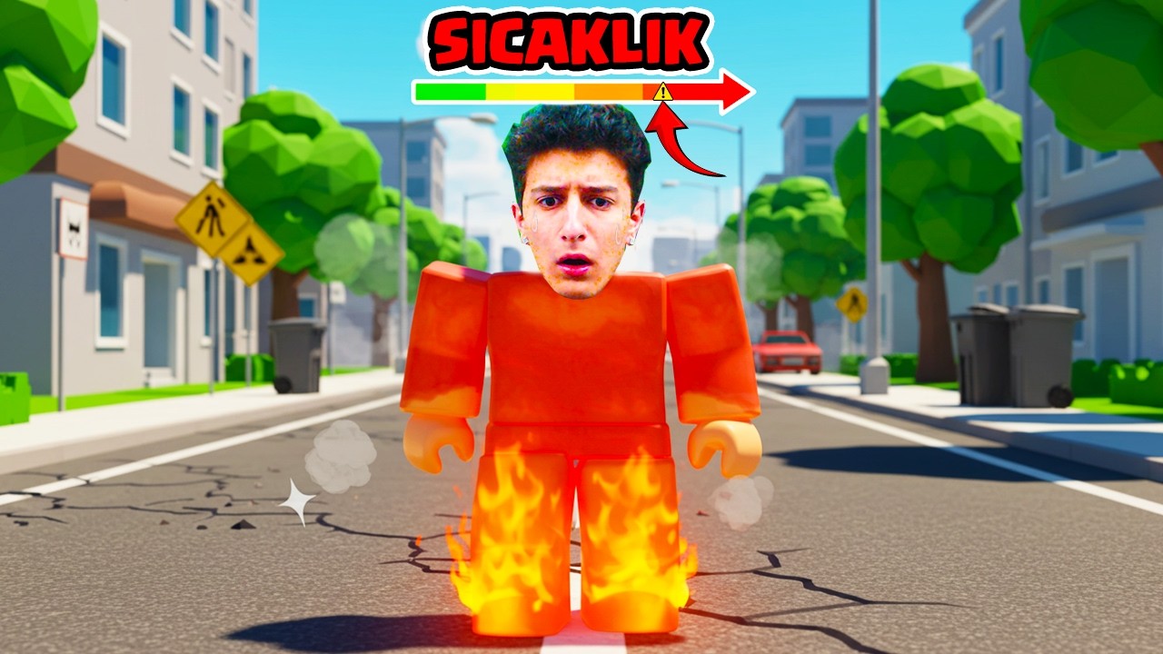 ROBLOX AMA HER SANİYE ISINIYORUM 🔥