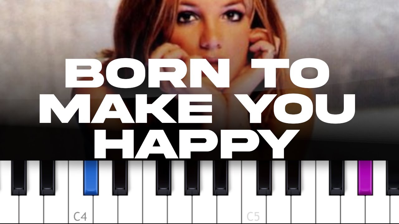 Britney Spears - Born to Make You Happy  (piano tutorial)