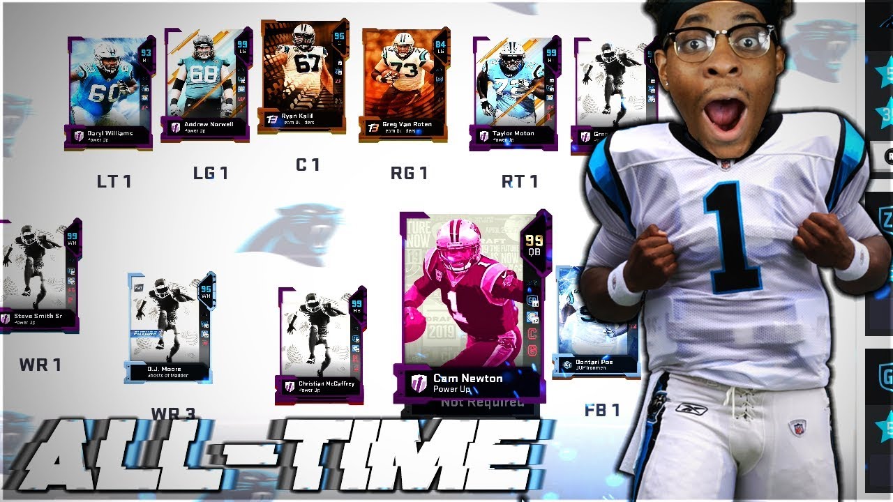 ALL-TIME CAROLINA PANTHERS THEMED TEAM! Madden 19 Ultimate Team