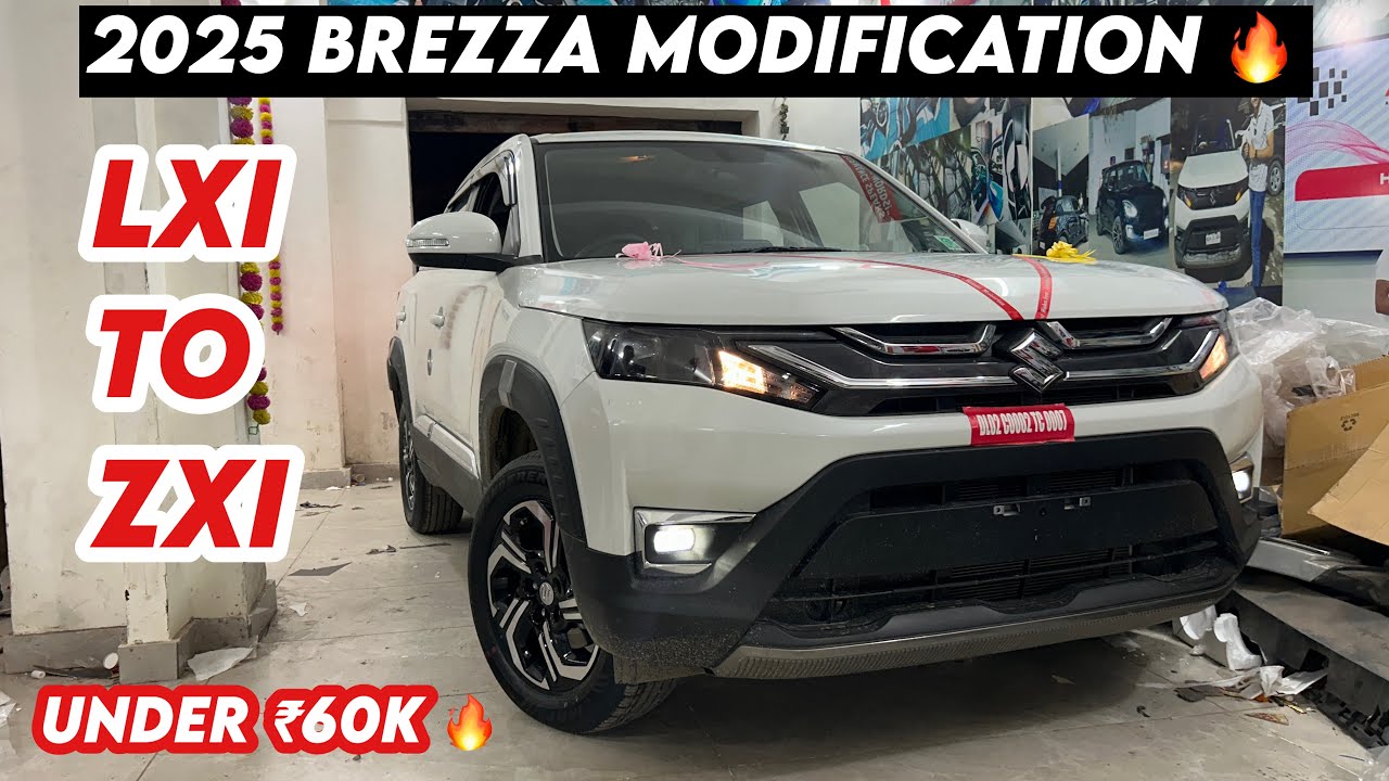 2025 Brezza Lxi To Zxi Modification ✅With Price 🔥Genuine Accessories ✅Brezza Base To Top 😍