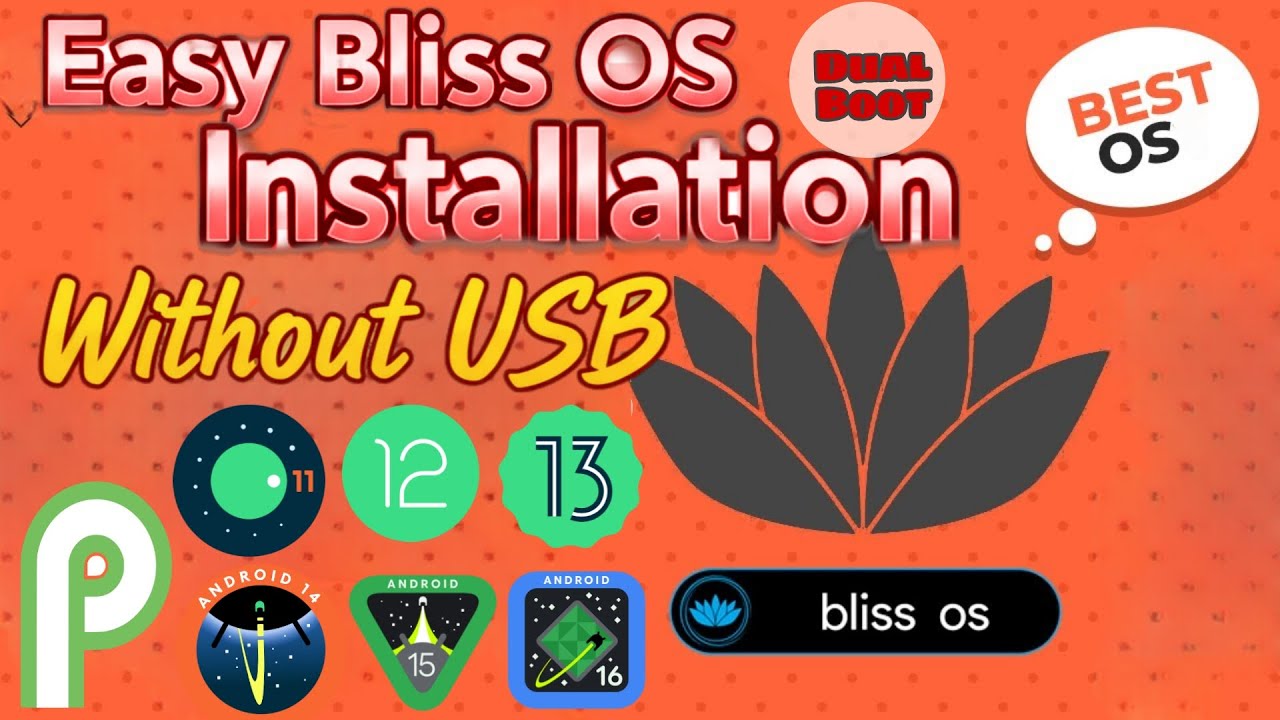 Bliss OS Easy Installation No USB | Dual Boot Bliss OS Android 9/11/12 Without Pendrive