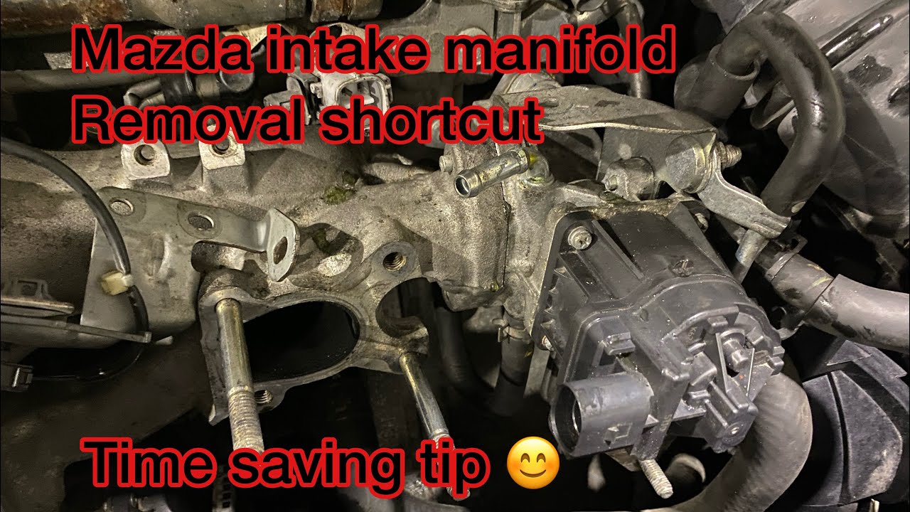 Быстрый способ снятия впускного коллектора Mazda