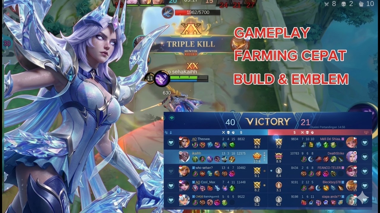 KARRIE CRAZY DAMAGE!! SAMPE BRUNO DIKASI COKLAT!! TUTORIAL MAIN GOODLANE | GAMEPLAY MOBILE LEGENDS