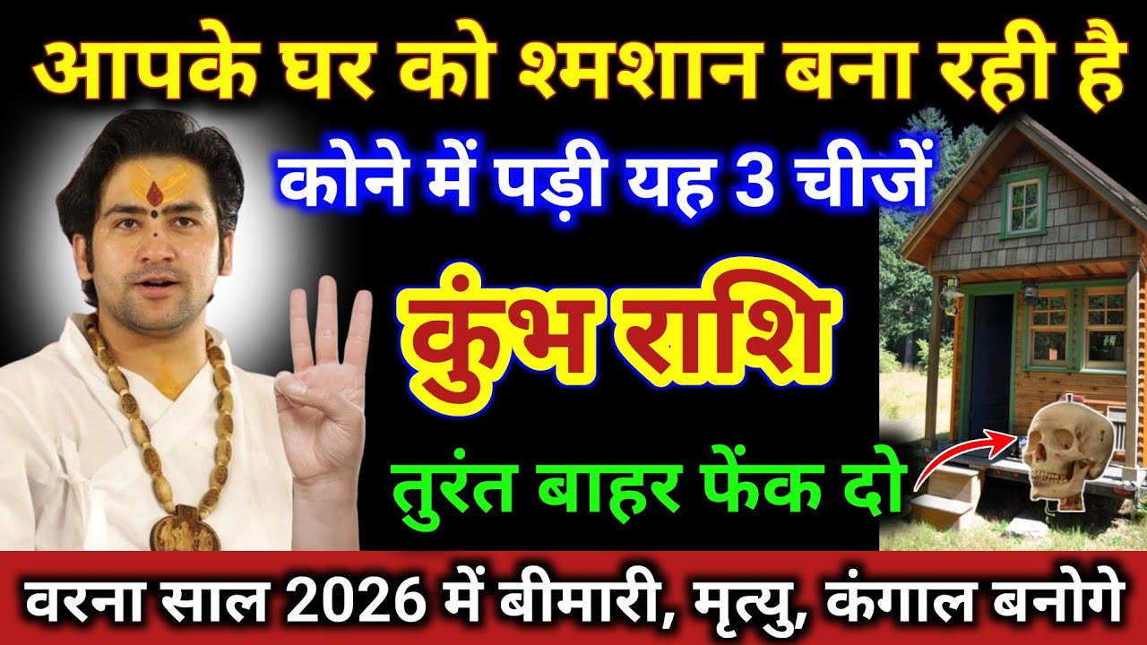 कुंभ राशि | आपके घर को शमशान बना रही है, कोने में पड़ी यह 3 चीज | Kumbh Rashi | Aquarius Horoscope 