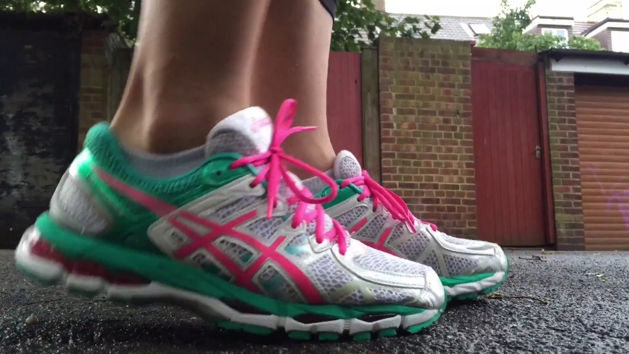 Women's ASICS Gel Kayano 21 (White/Hot Pink/Emerald)