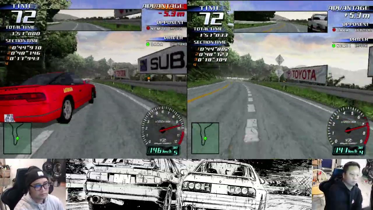 Initial D Arcade Stage Ver.3 — Battle 14/14: Akina— BAKA (AE86) vs NEMUI (180SX)