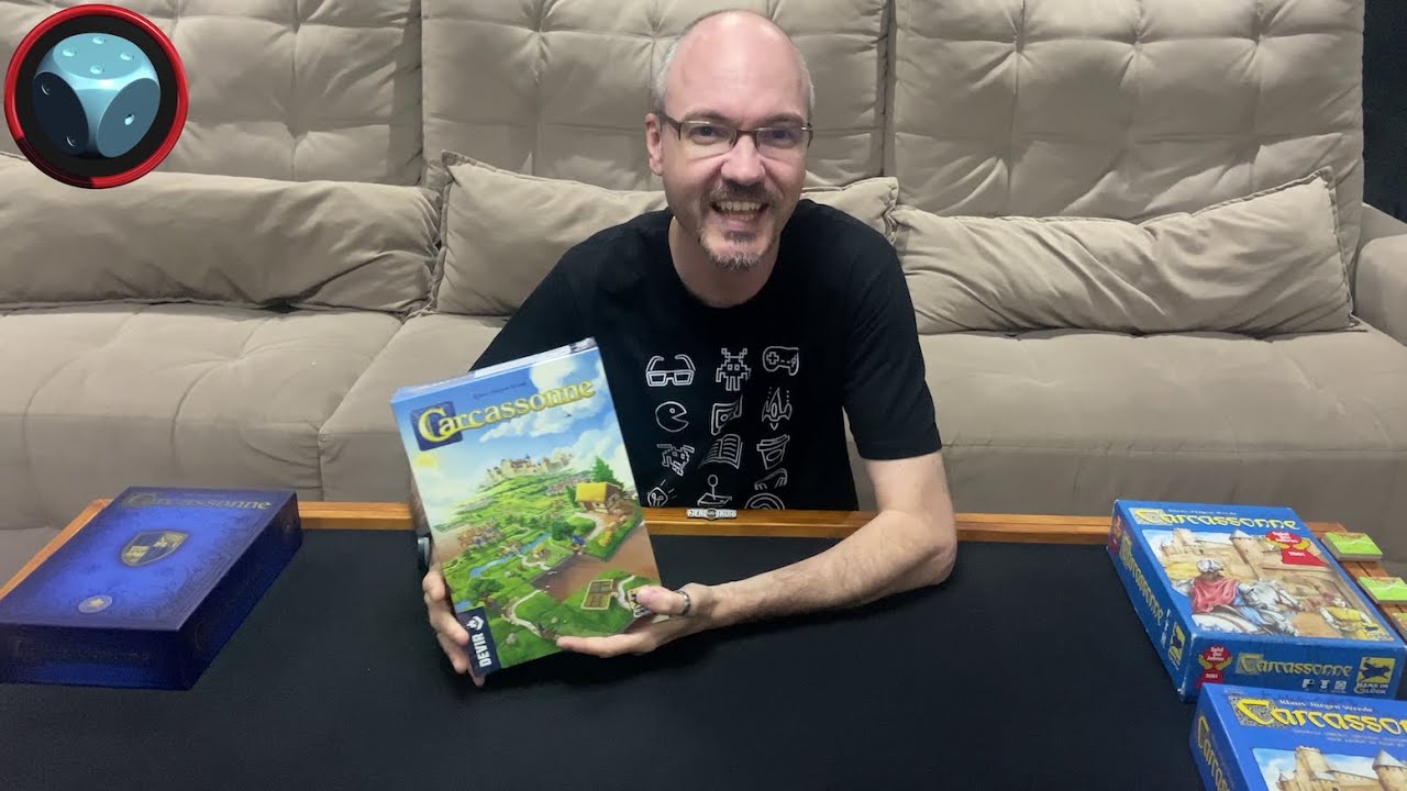 Carcassonne 3a Edição - Unboxing e Comparação
