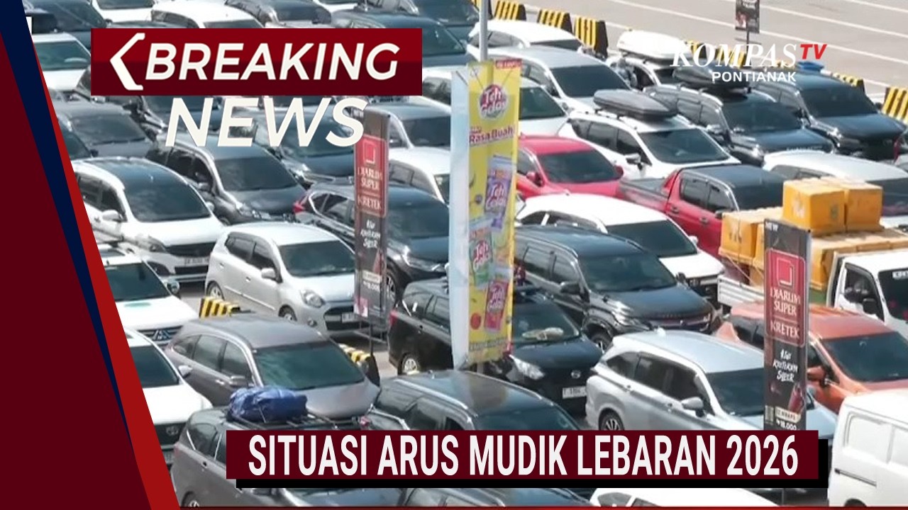 BREAKING NEWS - Situasi Arus Mudik Lebaran: Antrean Kendaraan di Pelabuhan Merak hingga Gilimanuk