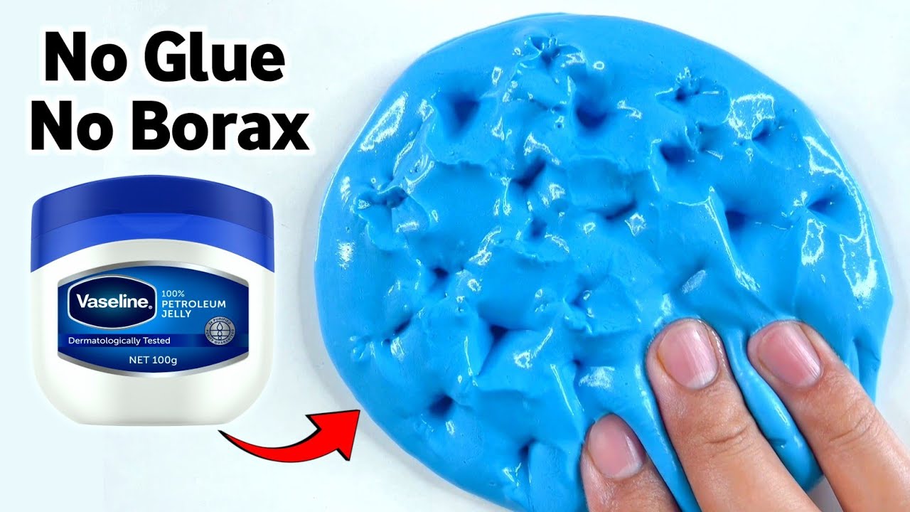 How to make Slime without Glue or Borax | No Glue No Borax Vaseline Clay Slime at home [ASMR]