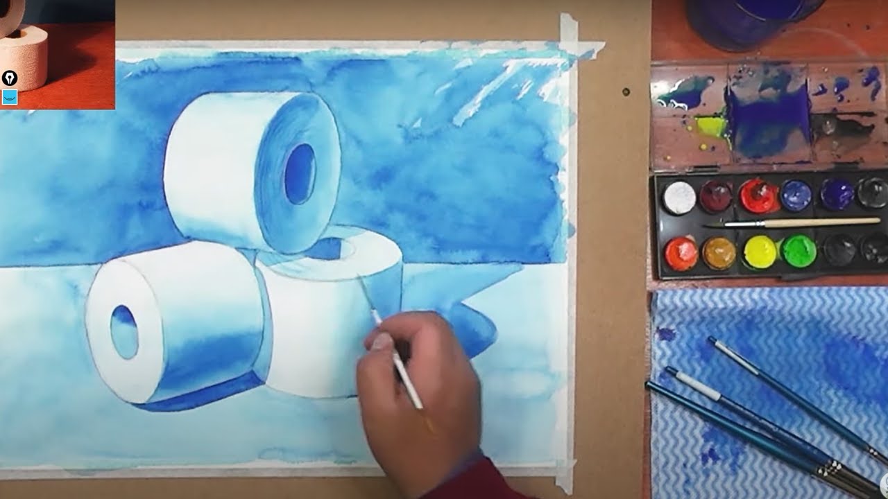 Curso de Acuarela | Como Pintar con Acuarelas Paso a Paso - MONOCROMÍA