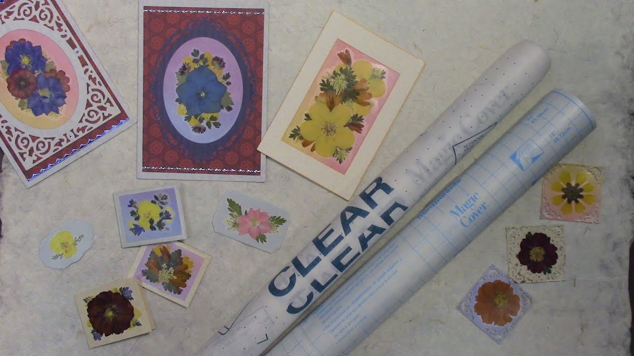 Using Contact Paper over Pressed Flowers | Pressed Flower Protection | Demonstration | Details