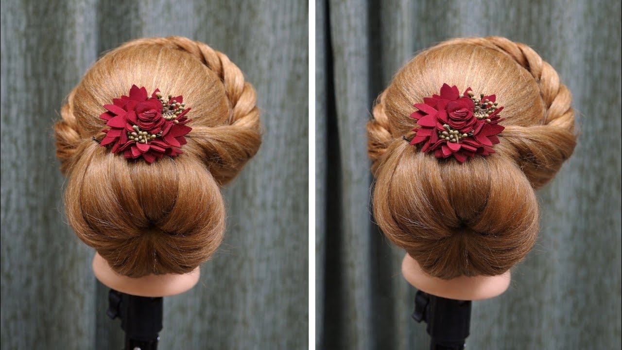 👉 Elegant Low Bun Hairstyle Tutorial | Simple Bridal Bun Step by Step
