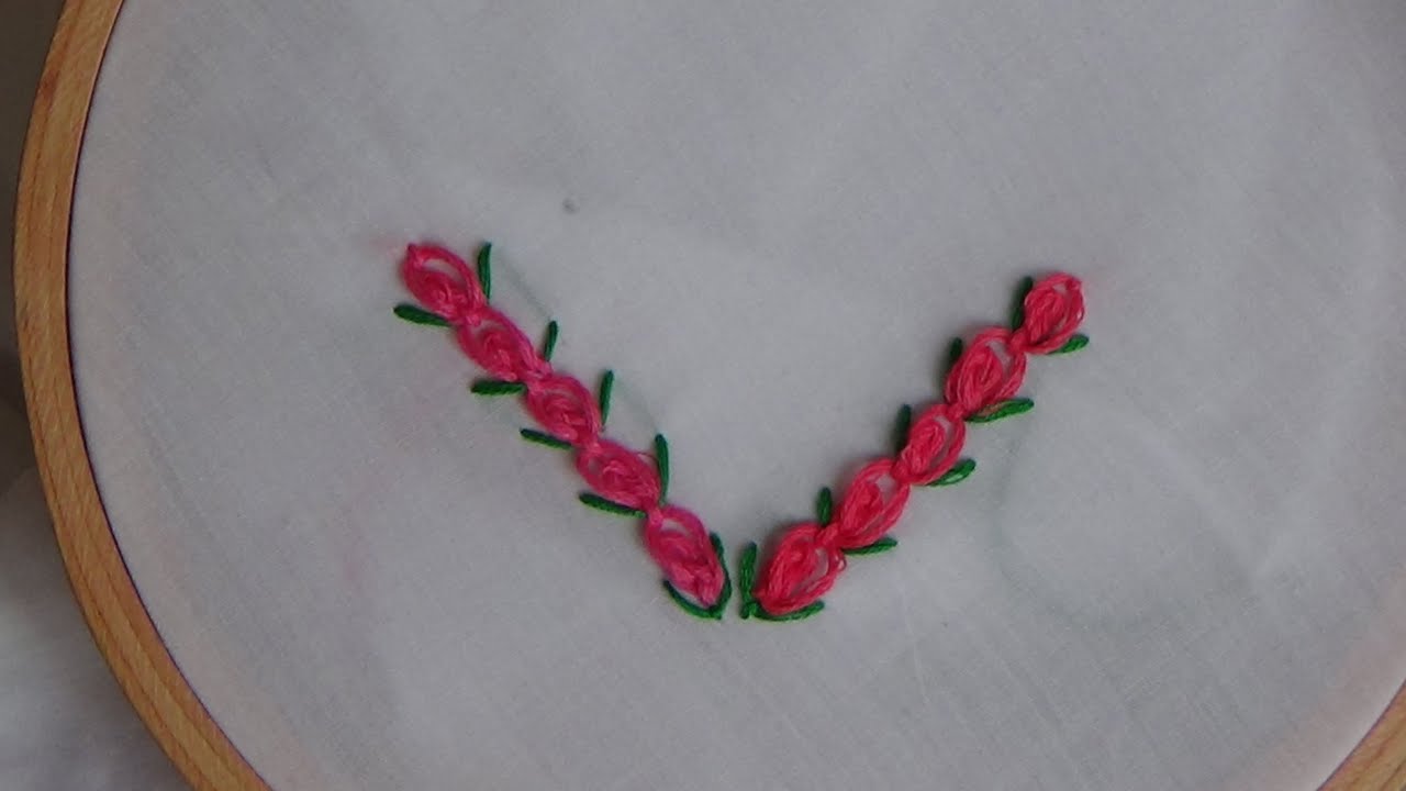 Hand Embroidery: Oyster Stitch