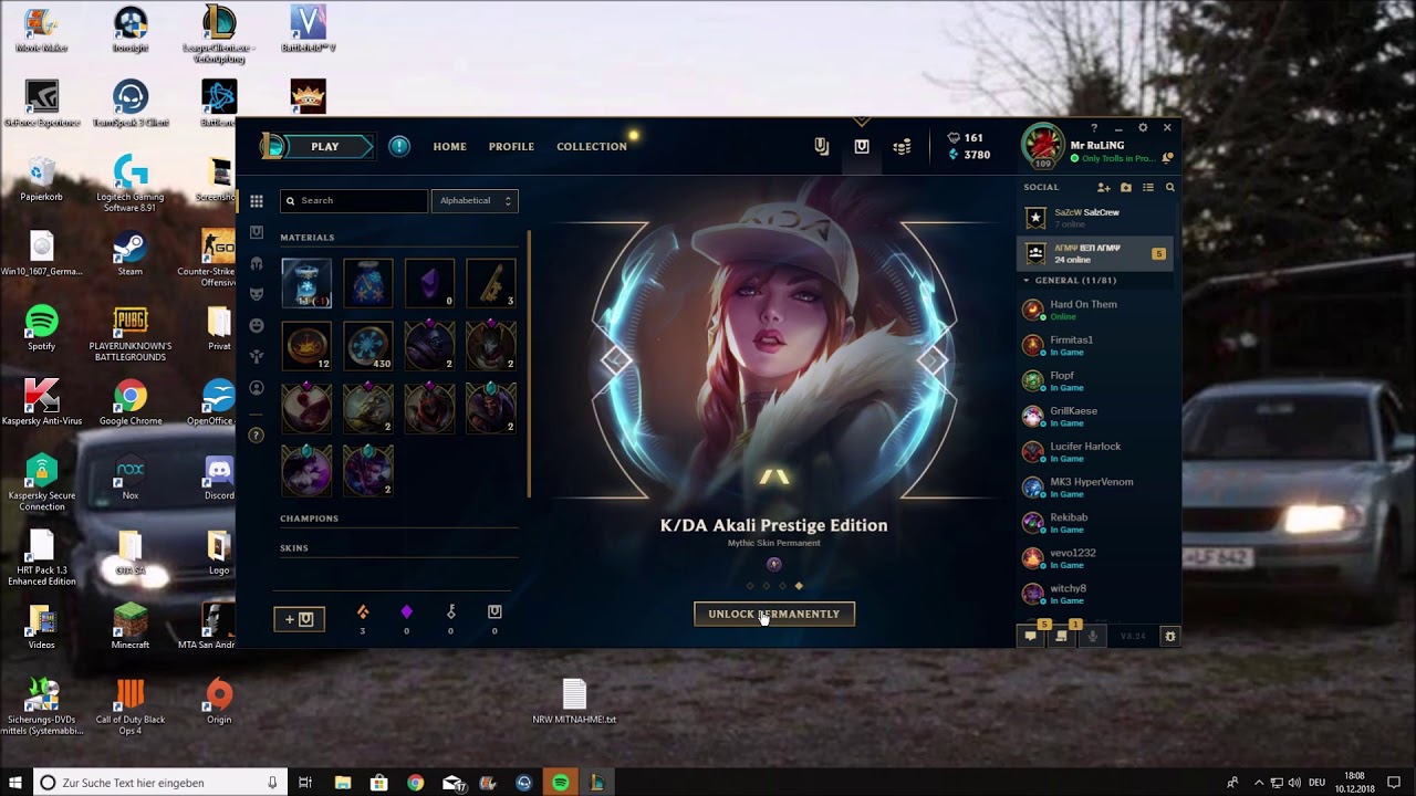 League of Legends | First Case and Prestige K/DA Akali