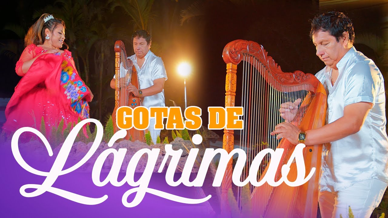 EDGAR CAYETANO Y SU PODER MUSICAL VOZ  DELY FERRER  - GOTAS DE LAGRIMAS ♫  VIDEO CLIP OFICIAL   4k™✔