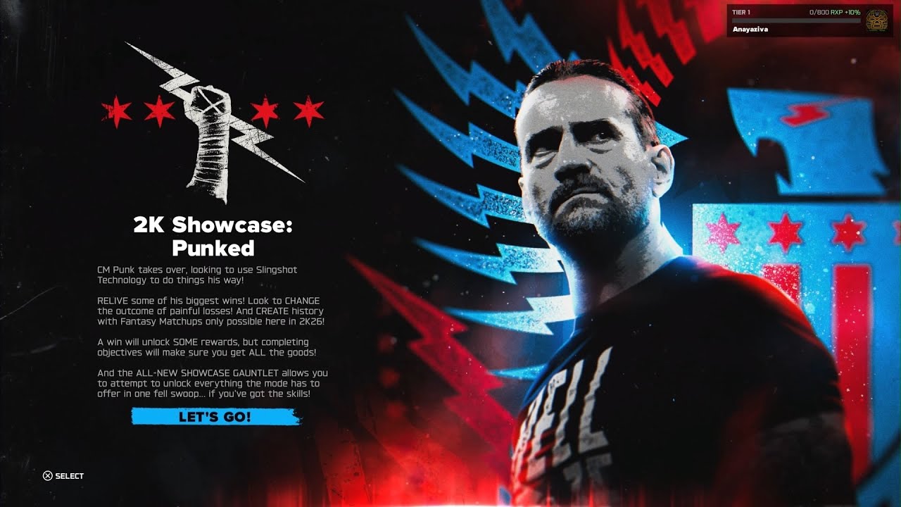 WWE 2K26 CM PUNK SHOWCASE Gameplay Part1