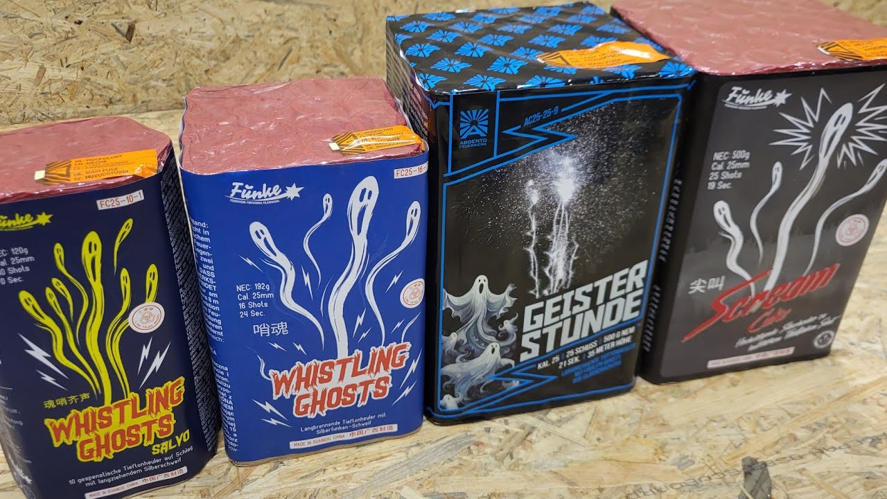 Funke -  Fluitcakes - 2x Whistling Ghost, Scream Cake, Geister Stunde.