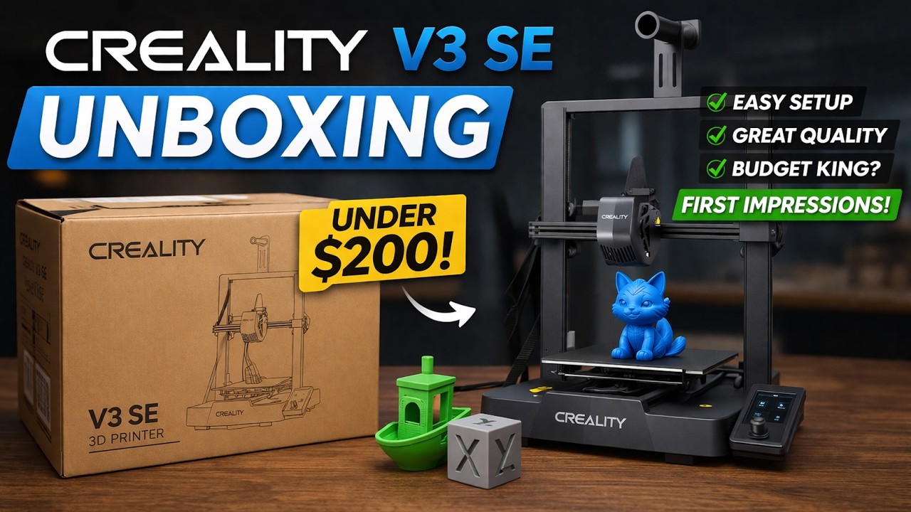 Creality Ender 3 V3 SE Unboxing + Initial Impressions