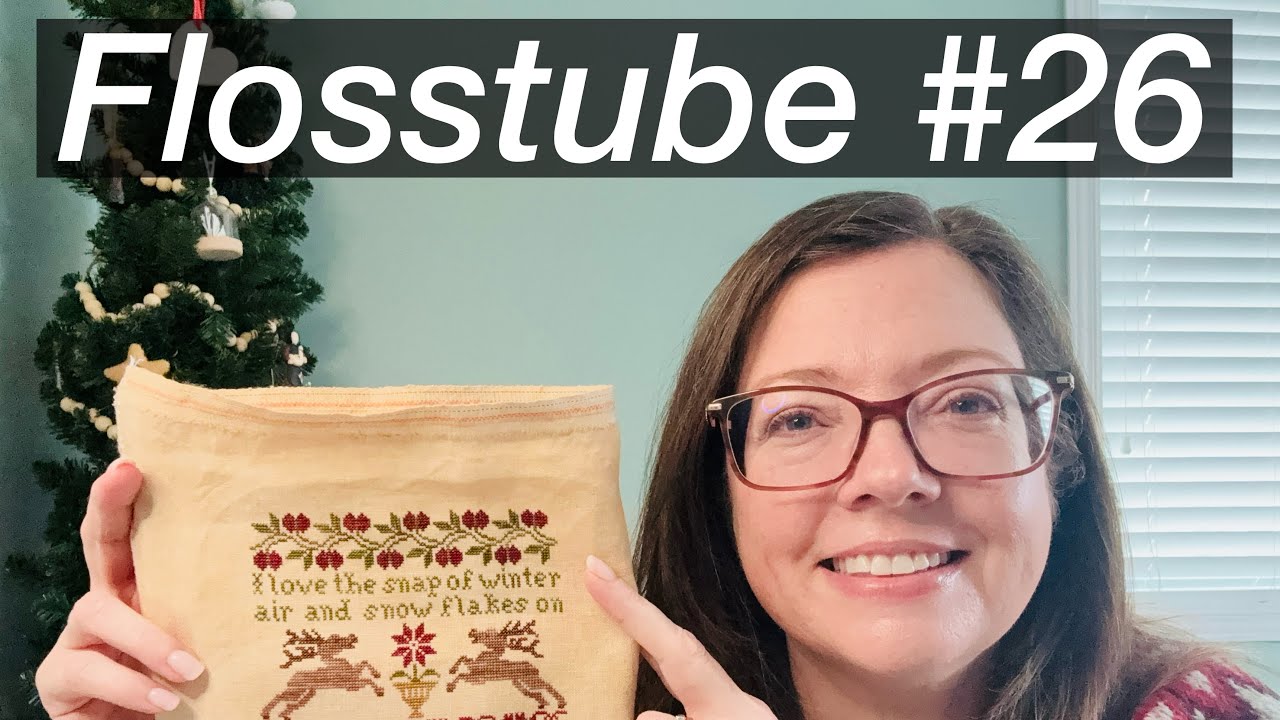 Flosstube #26!!  Snow Day Stitching, New Starts and WIPs!