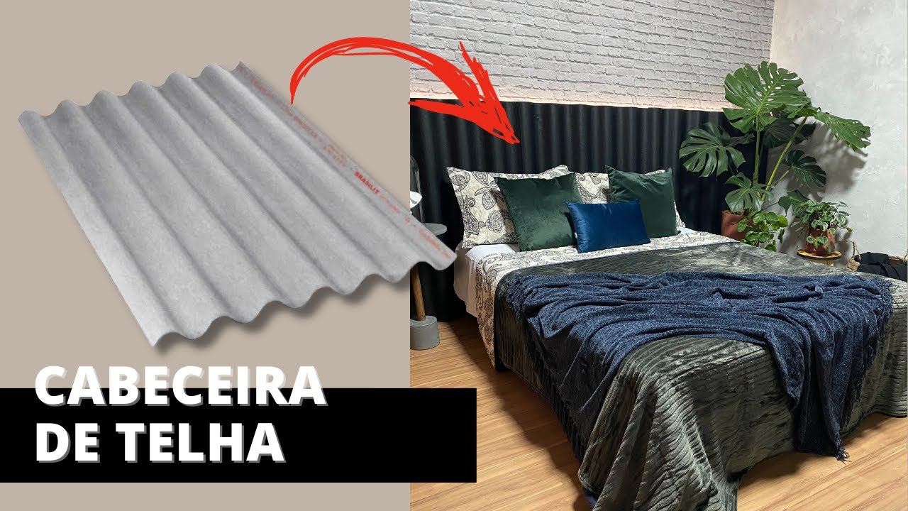 COMO FIZ MINHA CABECEIRA USANDO TELHA | DECORAÇÃO BAIXO CUSTO