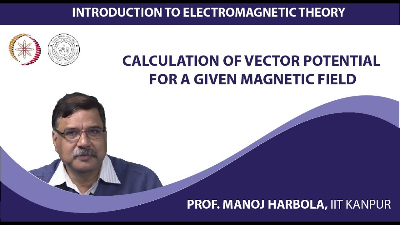 Calculation of vector potential for a given magnetic field