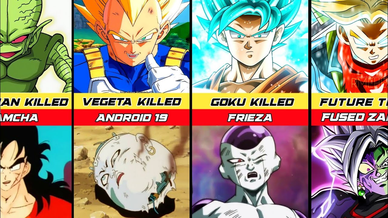 Dragon ball characters and their killers