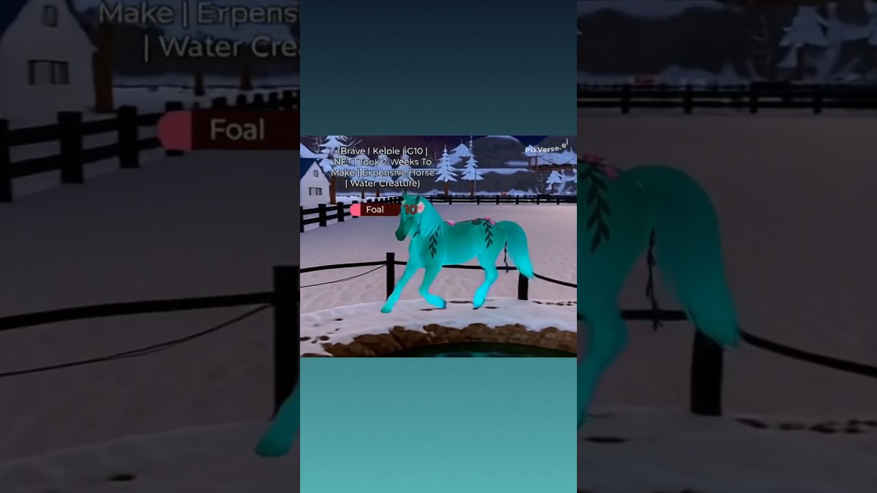 Kelpie Horse Valley Roblox #roblox #horsevalley #equestrian #friesian #gallop #horseriding #sports