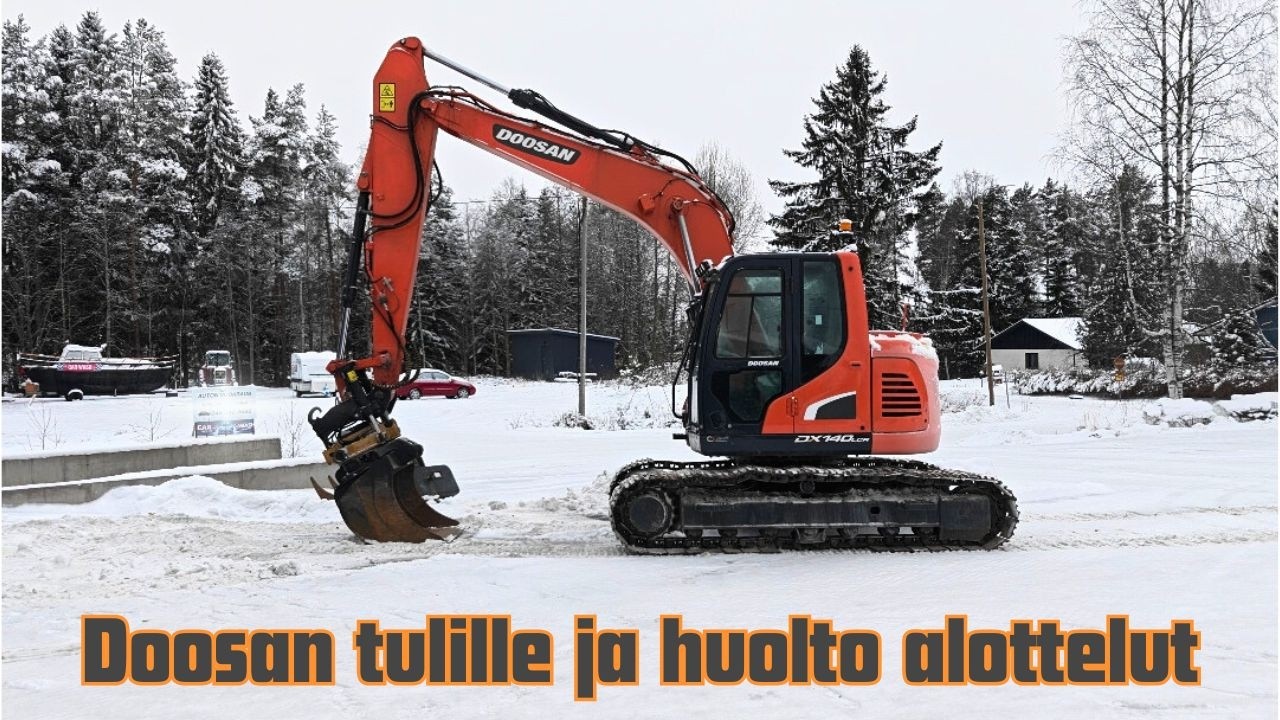 Lähteekö käyntiin? Doosan DX140 LCR-3 telaremontti jatkuu...