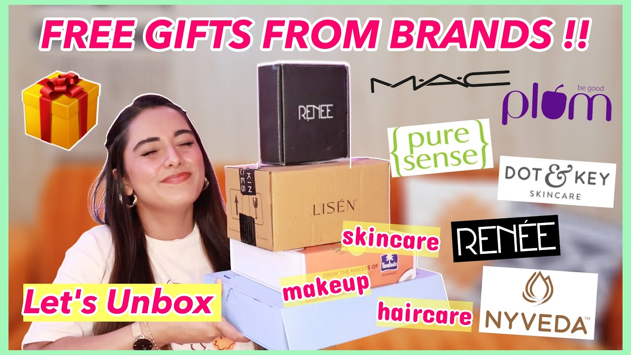 Unboxing *FREE GIFTS* From BRANDS !! 🎁 HUGE PR Haul 😍