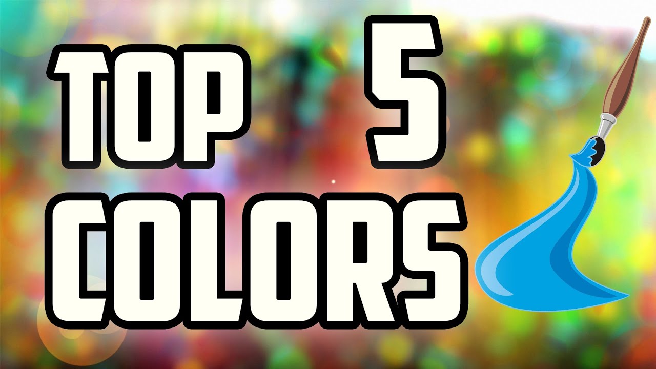 TOP 5 COLORS TO USE IN YOUR THUMBNAILS ;)