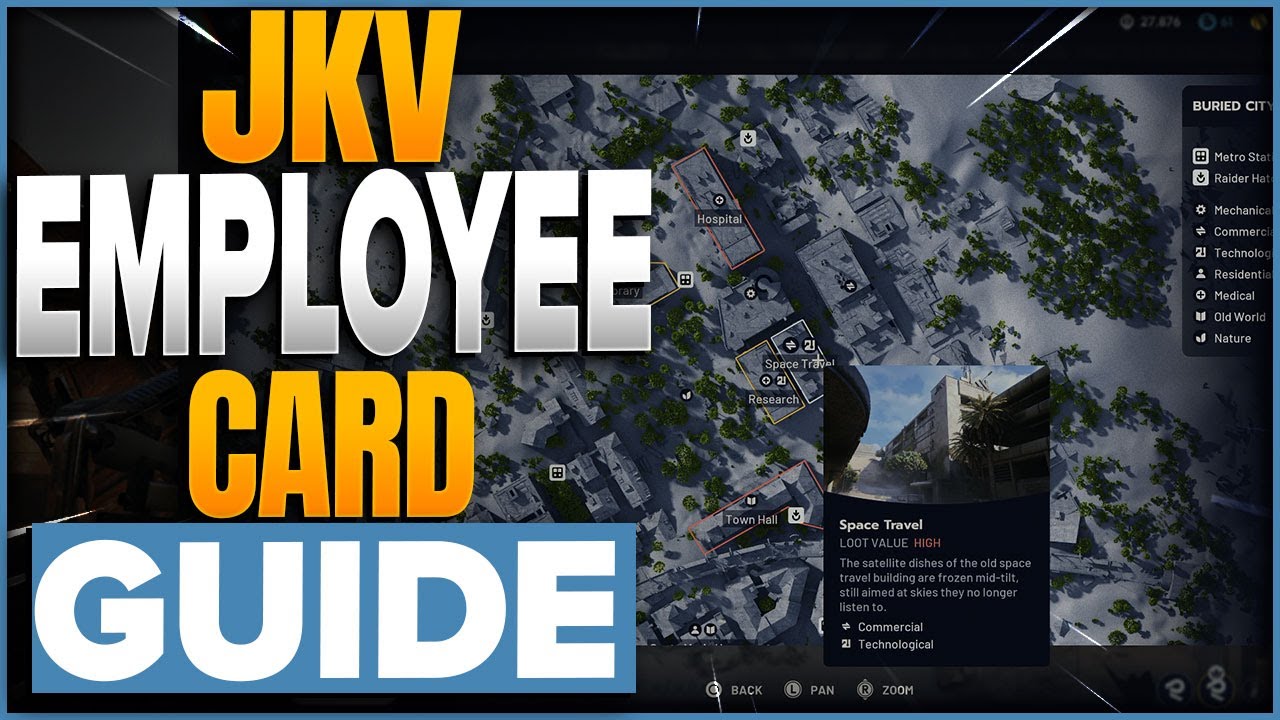 Где найти здание J Kozma Ventures для карты сотрудника JKV в Buried City в Arc Raiders